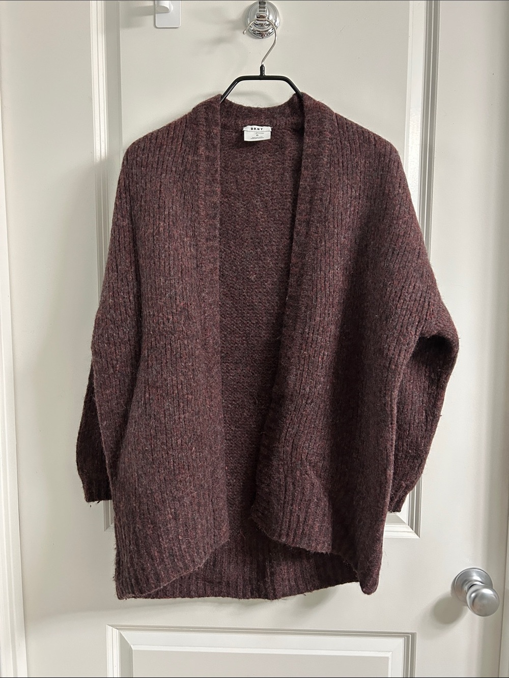 dkny - wool blend oversized cardigan